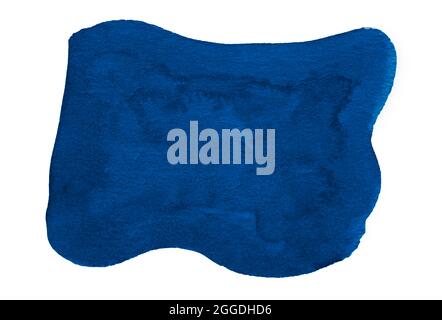 Isolated aquarelle spot on white backdrop. Watercolor background. Stock Photo