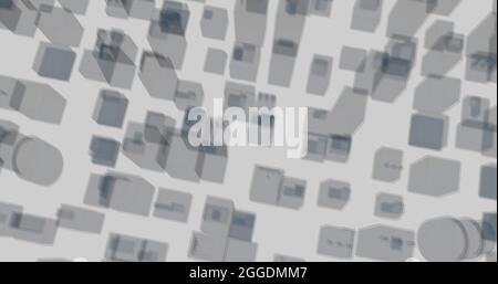 3d architectural drawing of cityscape 4k Stock Photo