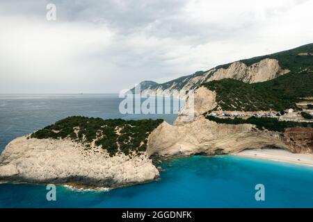 Scenic view of Porto Katsiki beach Stock Photo