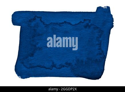 Isolated aquarelle spot on white backdrop. Watercolor background. Stock Photo