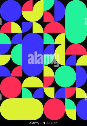 Background abstract geometric flat design style Stock Vector