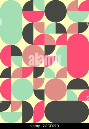 Background abstract geometric flat design style Stock Vector