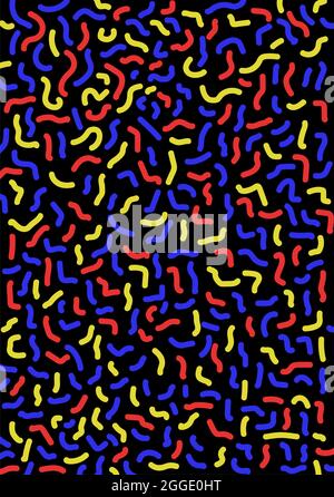 Abstract line doodle background Stock Vector