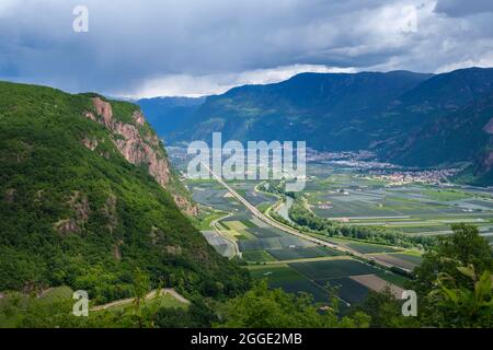 Leuchtenburg Castle Ruin, Kaltern, Lake Kaltern, Unteretsch, South Tyrol, Italy Stock Photo