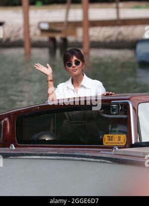 VENICE, ITALY - AUGUST 31: Host of the festival Serena Rossi is seen arriving at the 78th Venice International Film Festival on August 31, 2021 in Venice, Italy. Credit: Matteo Chinellato/Alamy Live News Stock Photo