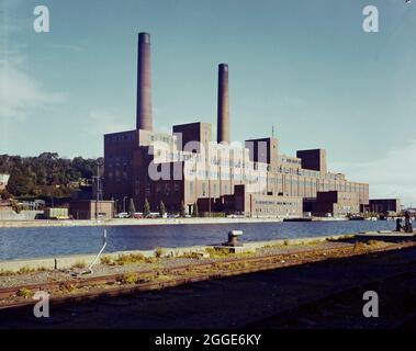 A view of Portishead B Power Station taken from the east side of the