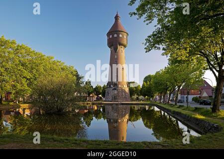 Water tower, landmark, Heide in Holstein, Schleswig-Holstein, Germany