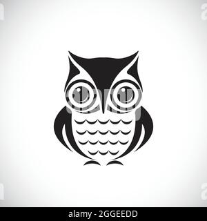 Vector images of an owl on a white background. Easy editable layered vector illustration. Stock Vector