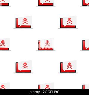 Cyber security concept pattern. Cyber security concept. Virus protection. Vector stock illustration. Stock Vector