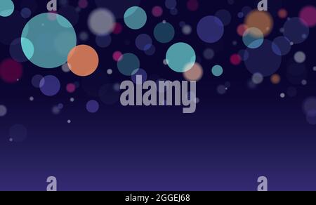 Night lights. Vector illustration with copy space Stock Vector