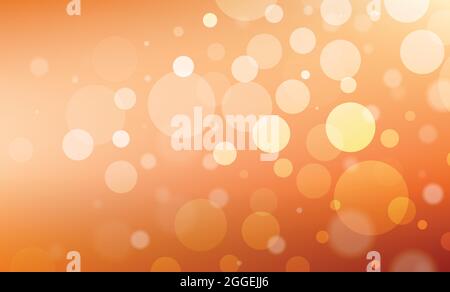 Simple abstract golden sparkle background. Vector illustration. Glowing round lights on gold gradient backdrop Stock Vector