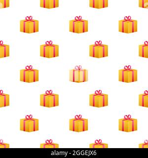 Gift box pattern, great design for any purposes. Vector illustration. Stock Vector