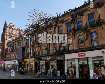 Entrance to Princes Square,  Buchanan Street, Glasgow city centre, Scotland,UK Stock Photo