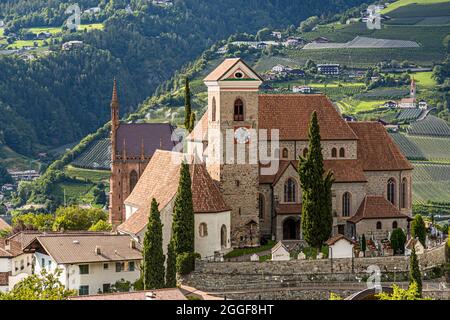 Mausoleum of Archduke Johann on the church hill of Schenna in South Tyrol, Italy Stock Photo