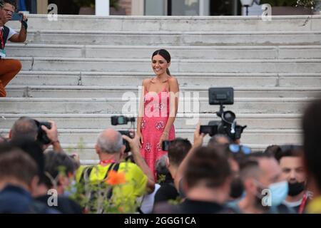 VENICE, ITALY - AUGUST 31: Serena Rossi attends the Patroness photocall during the 78th Venice International Film Festival on August 31, 2021 in Venice, Italy Stock Photo