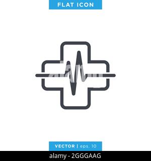 Health Cross Medical Icon Vector Logo Design Template. Stock Vector