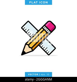 Ruler Icon Vector Sketch. Hand Insulated Drawing Stock Vector -  Illustration of drawing, flat: 116517166