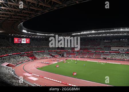 Tokyo, Japan. Credit: MATSUO. 31st Aug, 2021. General view Athletics : during the Tokyo 2020 Paralympic Games at the National Stadium in Tokyo, Japan. Credit: MATSUO .K/AFLO SPORT/Alamy Live News Stock Photo