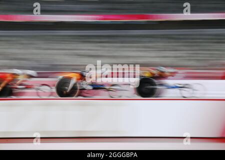 Tokyo, Japan. Credit: MATSUO. 31st Aug, 2021. Ambience shot Athletics : Women's 1500m T54 Final during the Tokyo 2020 Paralympic Games at the National Stadium in Tokyo, Japan. Credit: MATSUO .K/AFLO SPORT/Alamy Live News Stock Photo