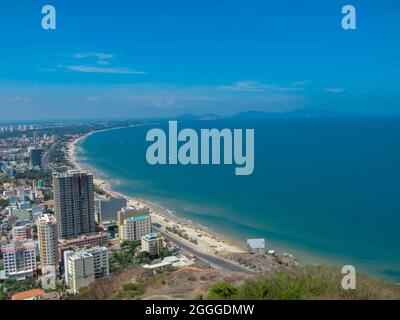 Vung Tau city and coast, Vietnam. Vung Tau is a famous tourism coastal city in the South of Vietnam Stock Photo