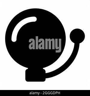 Icon Vector of School Alarm - Glyph Style - Simple illustration, Editable stroke, Design template vector, Good for prints, posters, advertisements, an Stock Vector