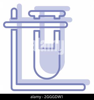 Icon Vector of Vials 4 - Two Tone Style - Simple illustration, Editable stroke, Design template vector, Good for prints, posters, advertisements, anno Stock Vector