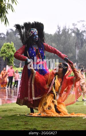 Krishna Janmashtami festival celebrated in Lalitpur, Nepal-Xinhua