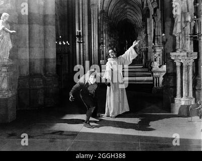 Hunchback of Notre Dame 1920 vintage still Stock Photo