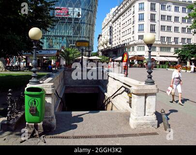 The subway in Budapest, Hungary Stock Photo