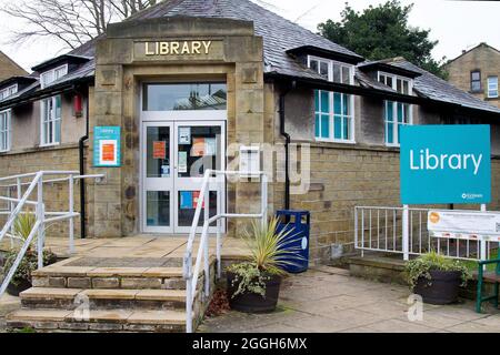 Honley Village Library Stock Photo