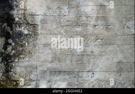 Formwork raw concrete wall with wood impression Stock Photo