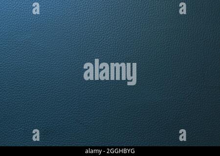 Dark blue leather fabric texture or background Stock Photo