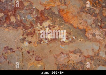 slate stone with rusty texture. Stock Photo