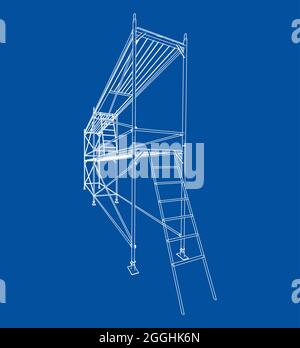 Scaffolding vector icon Stock Vector Image & Art - Alamy