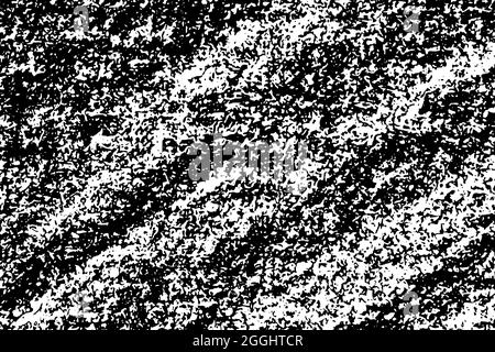 Distressed black and white texture. Dark grainy texture. Monochrome background. Dust overlay textured. Grain noise particles. Rusted effect. Grunge de Stock Vector