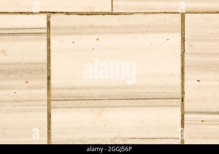 Natural marble texture - pavement paved with marble slabs. Marble background. Stock Photo