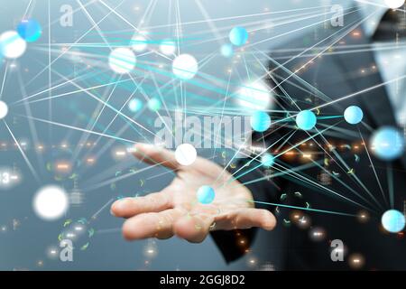 Business and communications group digital Stock Photo