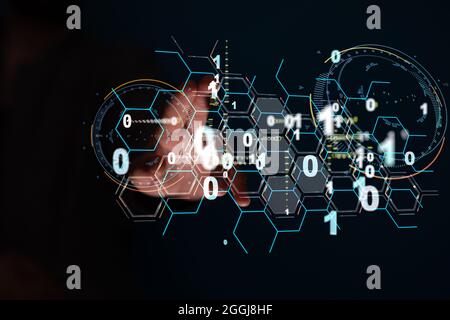 Software, web development, programming concept. Abstract Programming Stock Photo