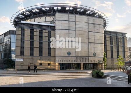 The Edinburgh International Conference Centre, exterior, The Exchange, Edinburgh Scotland UK Stock Photo