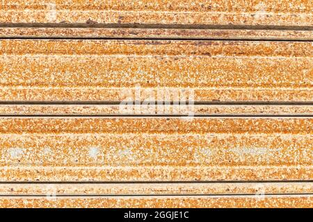 metal background with weathered metal rolling shutter Stock Photo
