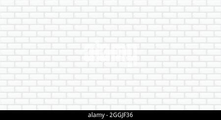 Abstract background texture wallpaper backdrop white color brick wall concrete building architecture interior paper pattern seamless vector illustrati Stock Vector