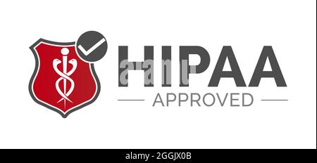 HIPAA Approved Icon Stock Vector