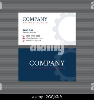 Clear Gear Business Card Stock Vector