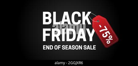 Black Friday Clean Banner Stock Vector