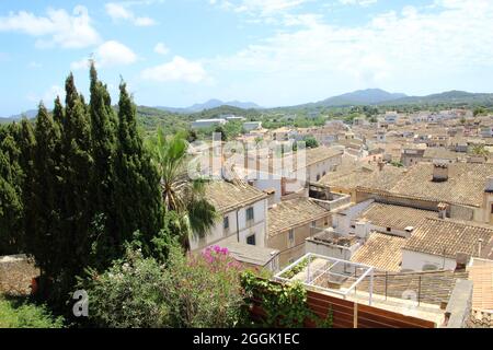 View of Arta, Mallorca, Balearic Islands, Spain Stock Photo