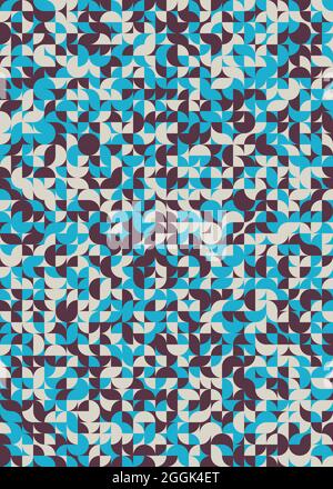 Abstract Geometrical generative computational art illustration Stock Vector