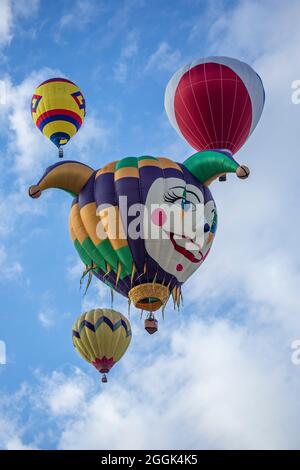 Jester Balloon Jester, hot air balloon in the balloon fiesta in Albuquerque New Mexico ...