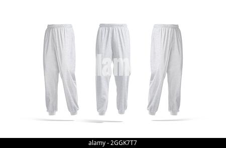 Blank Joggers Mockup Front And Side Views Stock Photo - Download