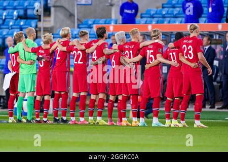 OSLO, NORWAY - SEPTEMBER 1: Team Norway during the World Cup Qualifier match between Norway and Netherlands at Ullevaal Stadium on September 1, 2021 in Oslo, Norway (Photo by Andre Weening/Orange Pictures) Stock Photo