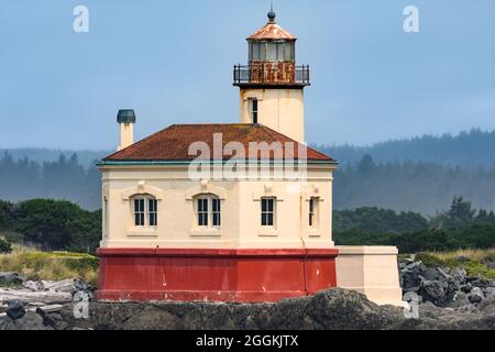 Coquille River Lighthouse. Bandon, Oregon, USA. Stock Photo